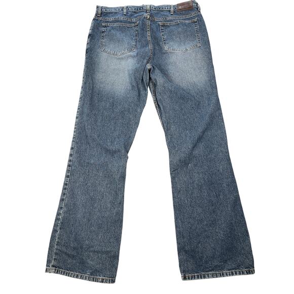 Vintage Calvin Klein Jeans Men 38 x 33 Blue Denim 100% Cotton Boot Cut US Fabric - Picture 3 of 8